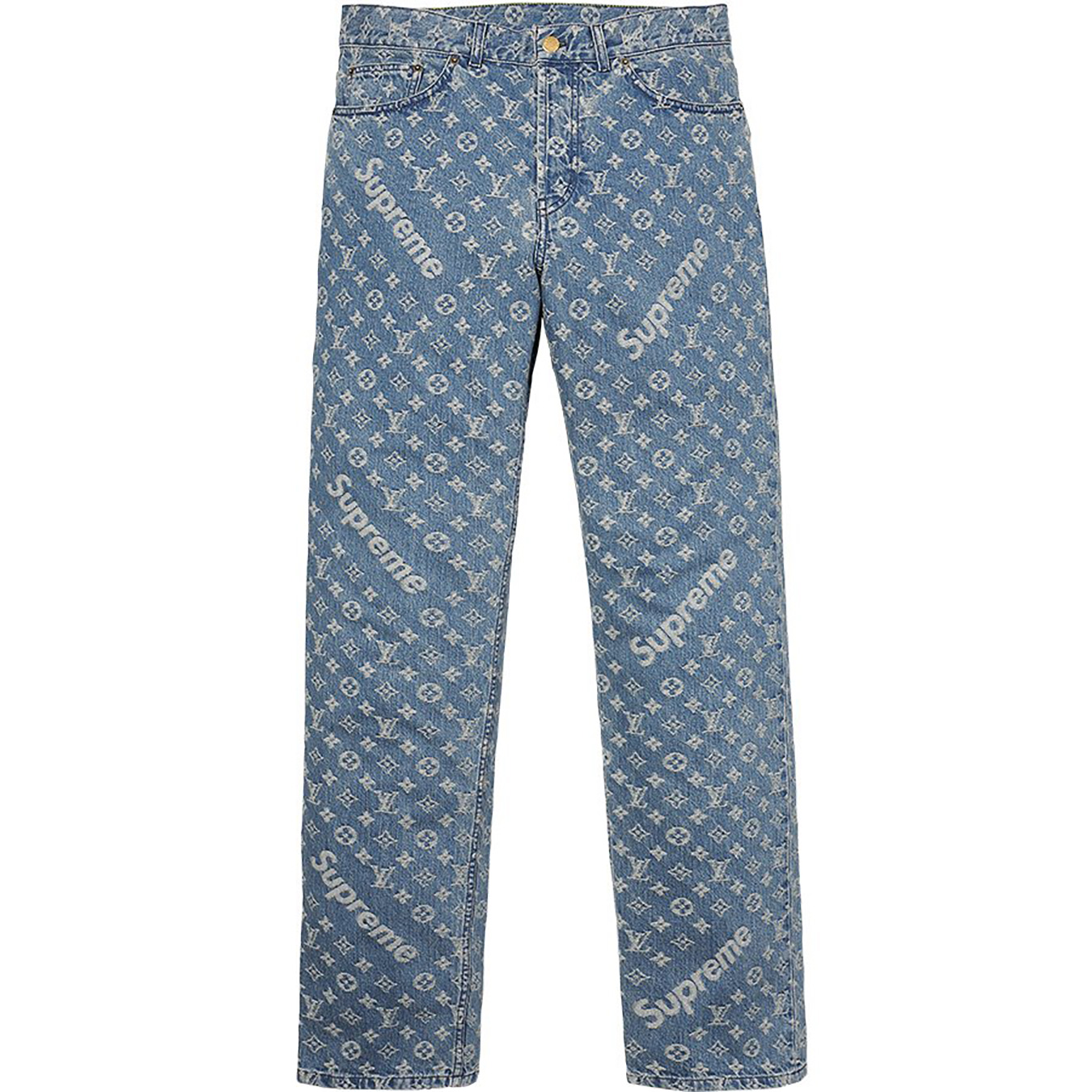 Louis Vuitton/Supreme Jacquard Denim 5-Pocket Jean