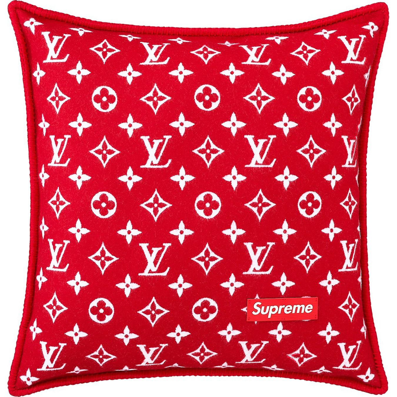 Louis Vuitton/Supreme Monogram Pillow