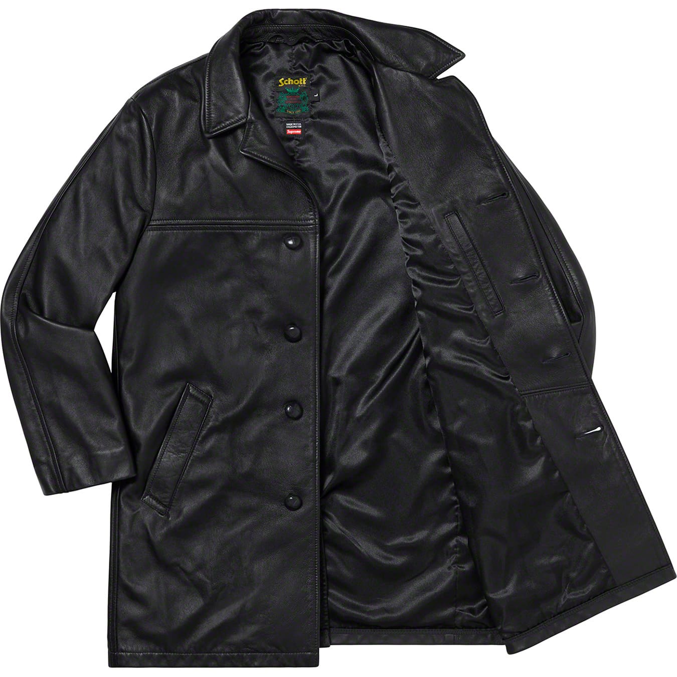 Supreme®/Schott® Leather Overcoat