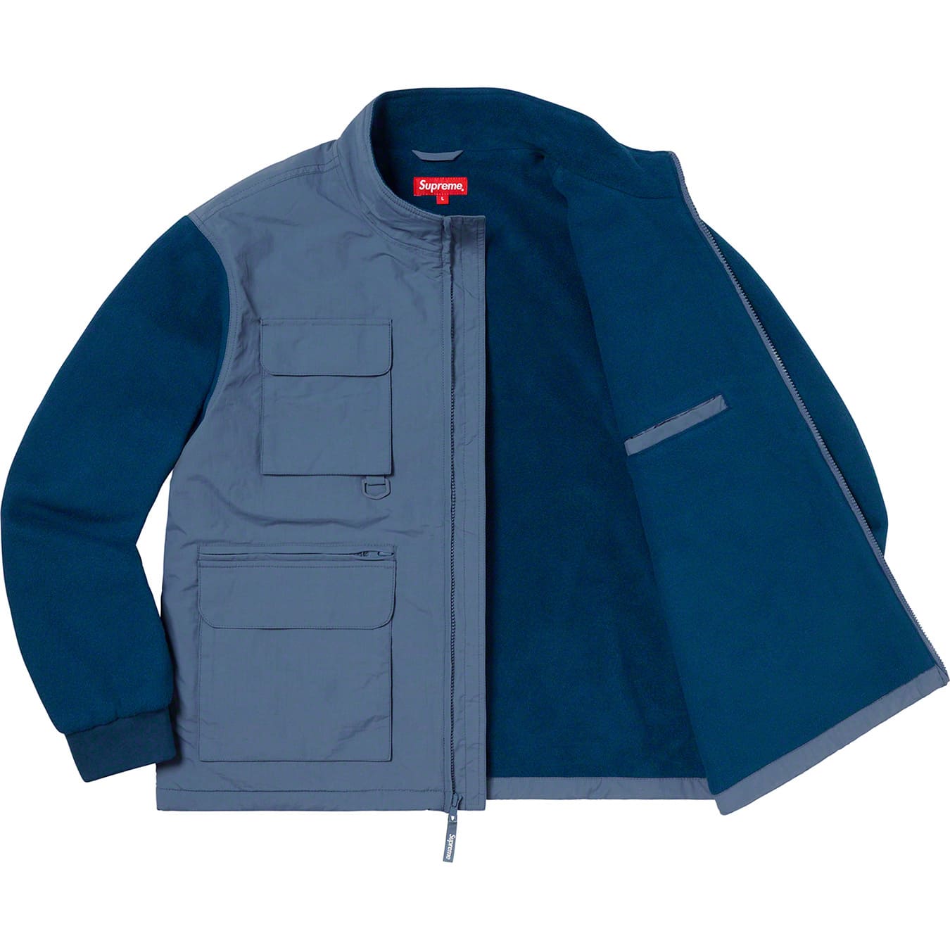 Supreme 19AW Upland Fleece Jacket S Blueメンズ - ブルゾン