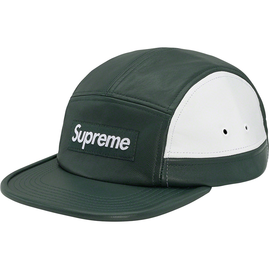 Supreme 2-Tone Leather Camp Cap