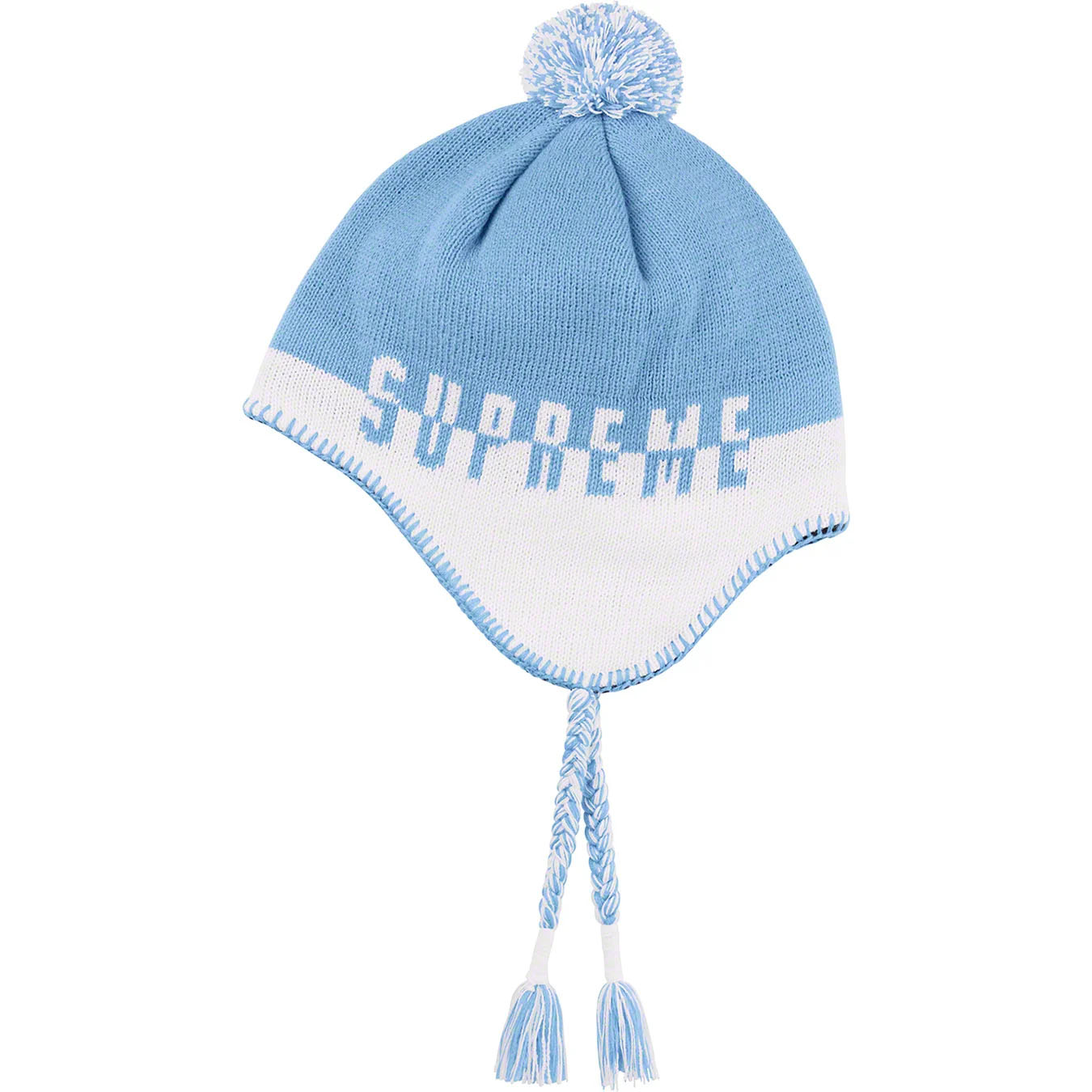 Supreme Split Logo Earflap Beanie