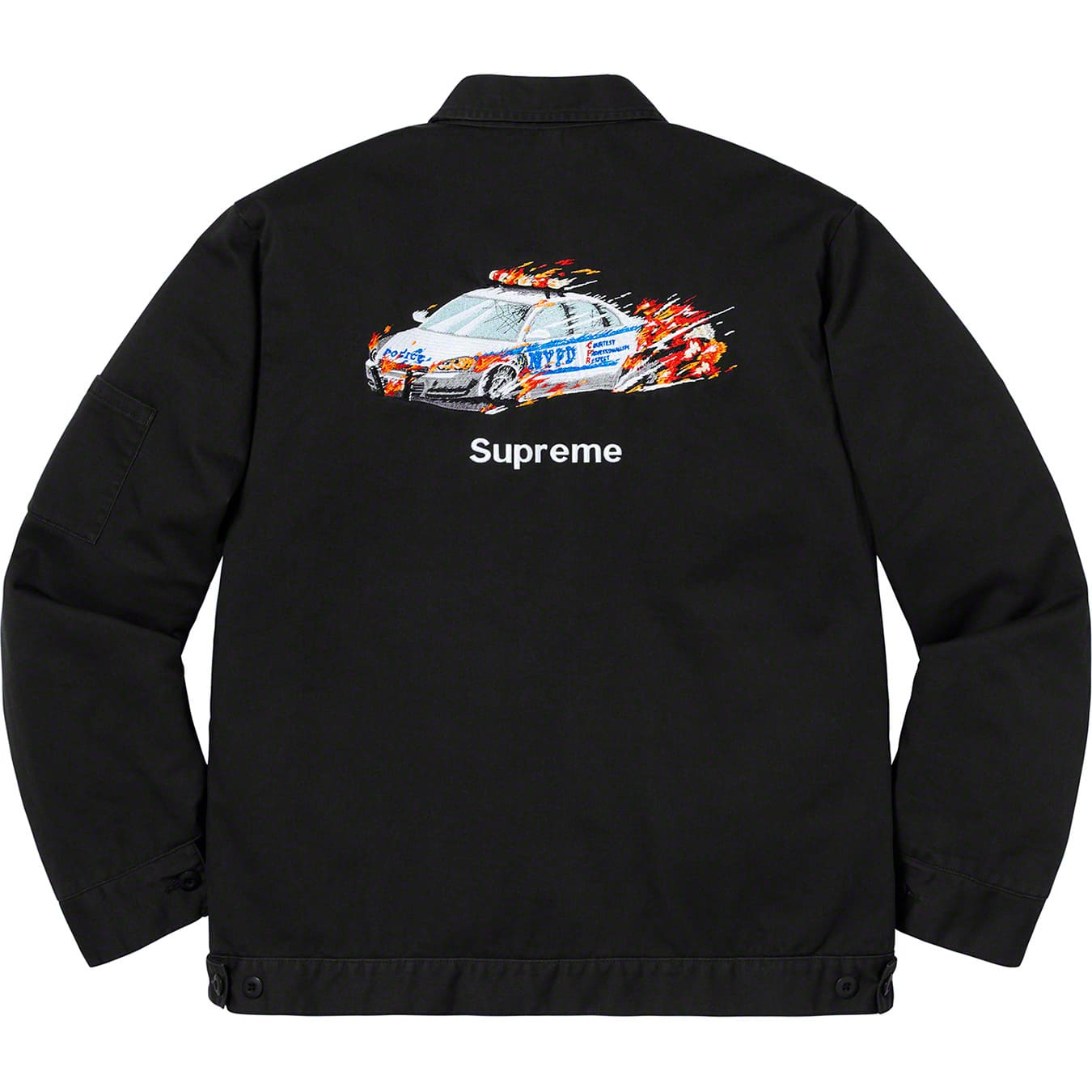Supreme Cop Car Embroidered Work Jacket