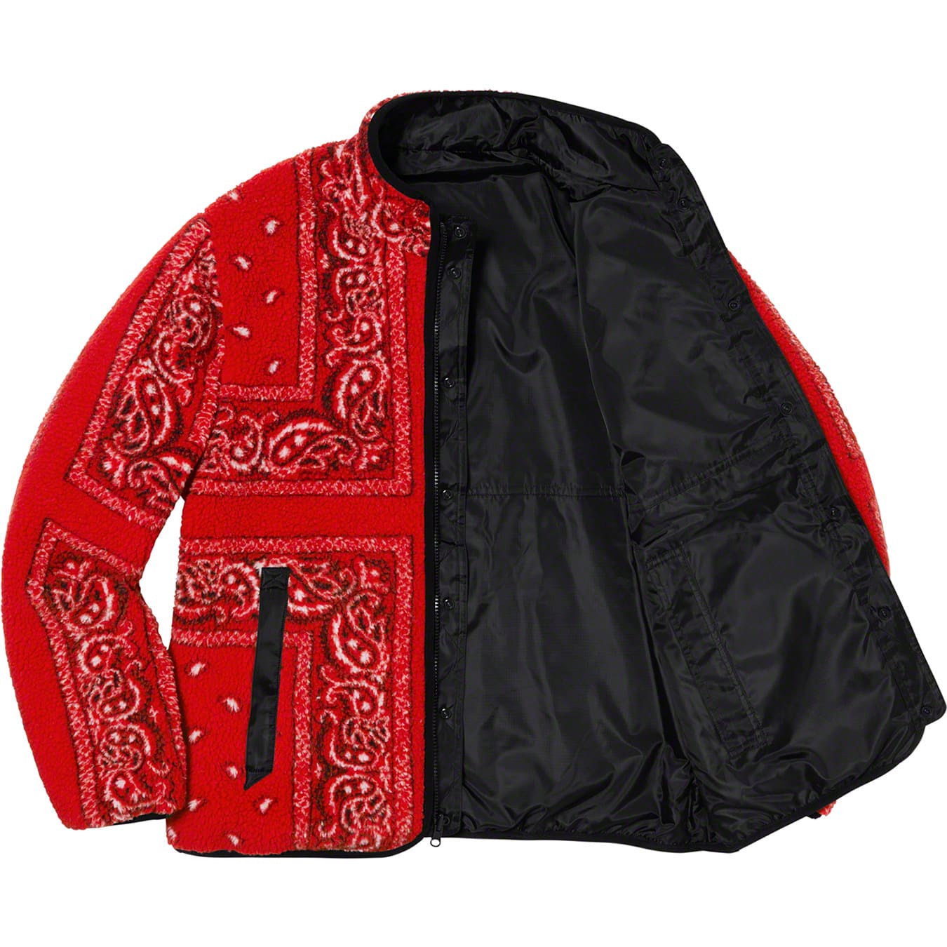 Supreme Reversible Bandana Fleece Jacket