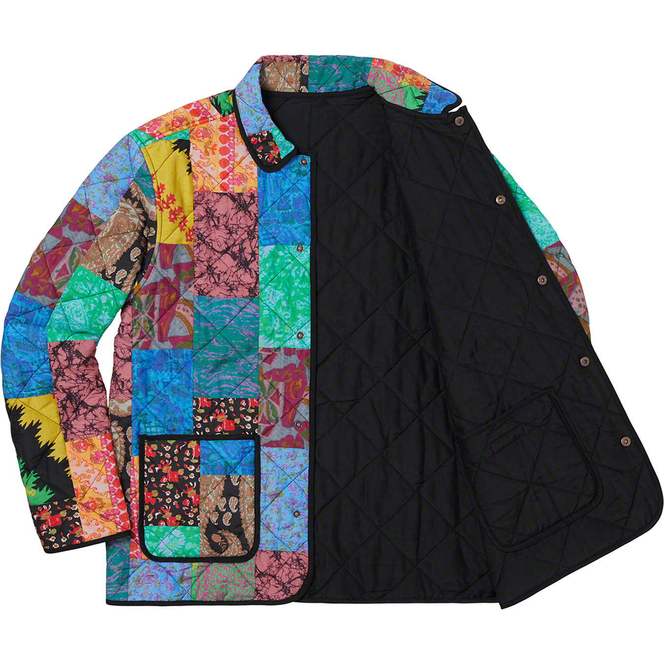 Supreme Reversible Patchwork Quilted Jacket