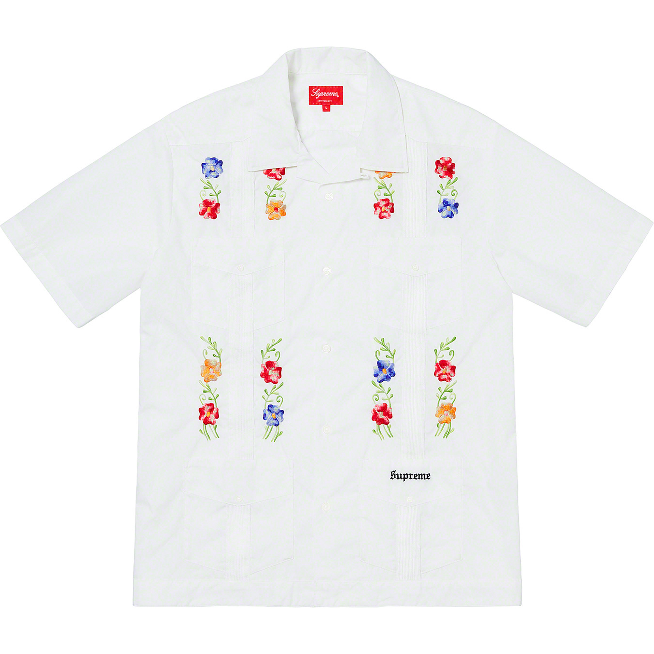 Flowers Guayabera S/S Shirt | Supreme 19ss