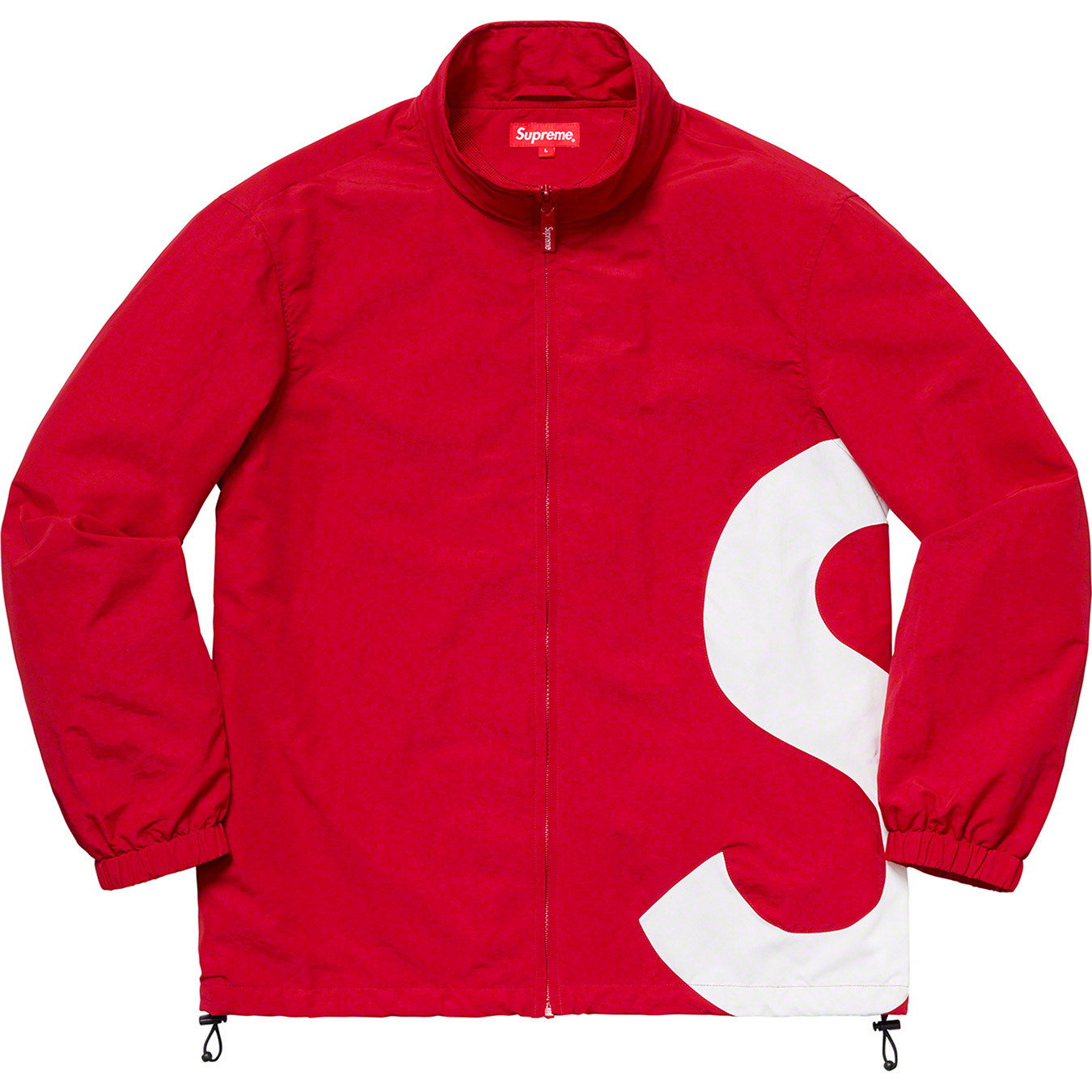 SUPREME S Logo Track Jacket 赤 Mサイズ