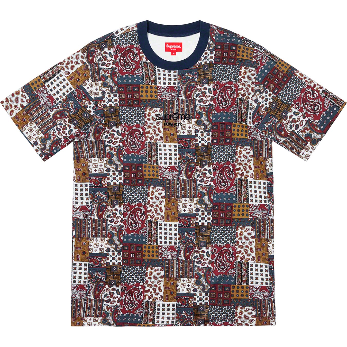 Patchwork Paisley S/S Top | Supreme 19ss