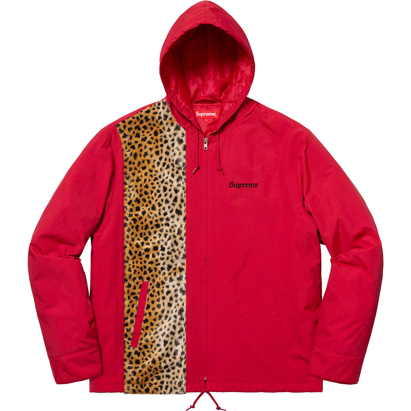 Cheetah Hooded Station Jacket | Supreme 19ss