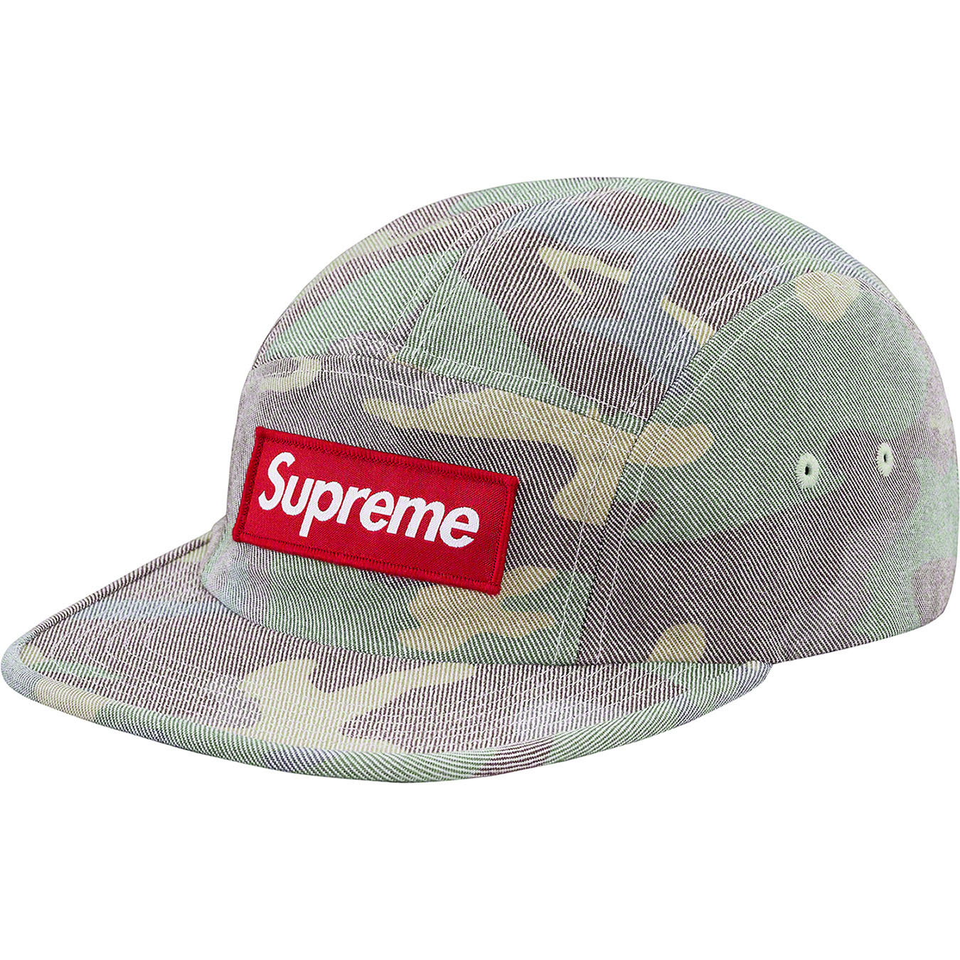 Supreme Washed Out Camo Camp Cap