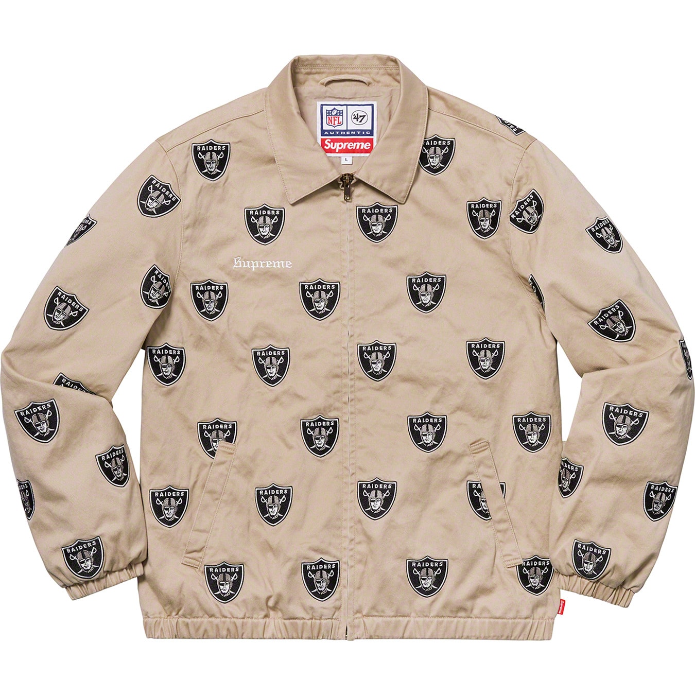 Supreme®/NFL/Raiders/'47 Embroidered Harrington Jacket