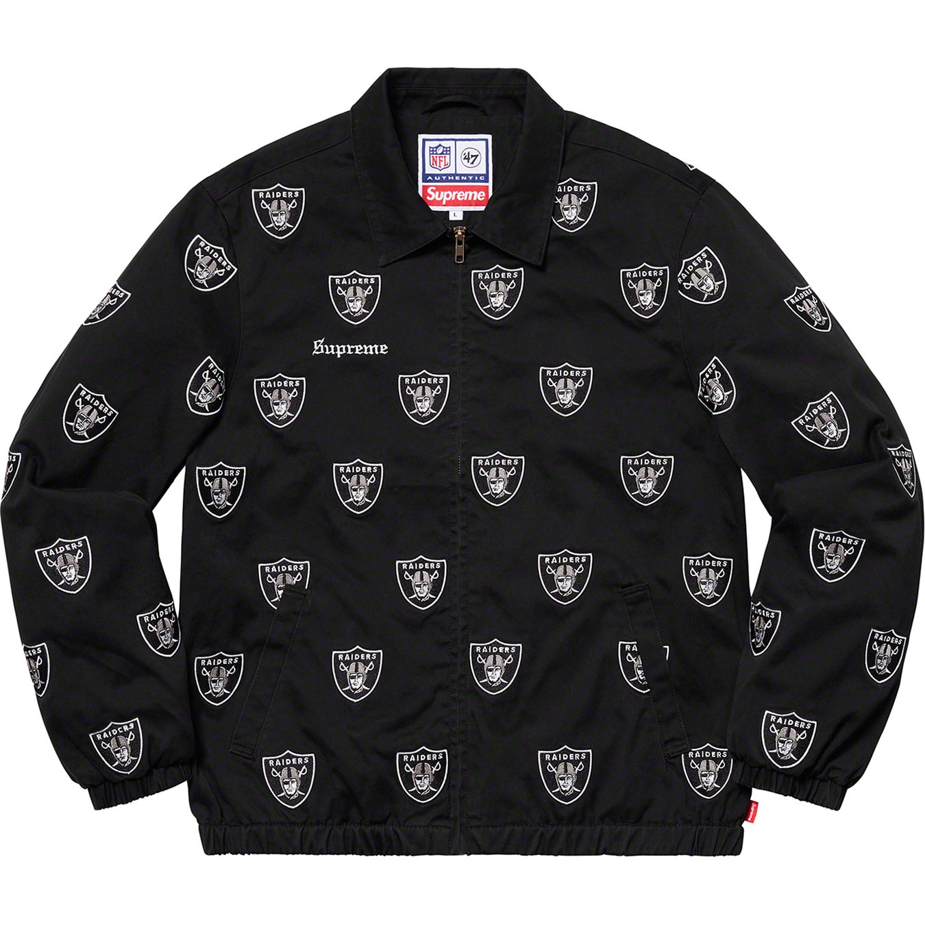Supreme®/NFL/Raiders/'47 Embroidered Harrington Jacket