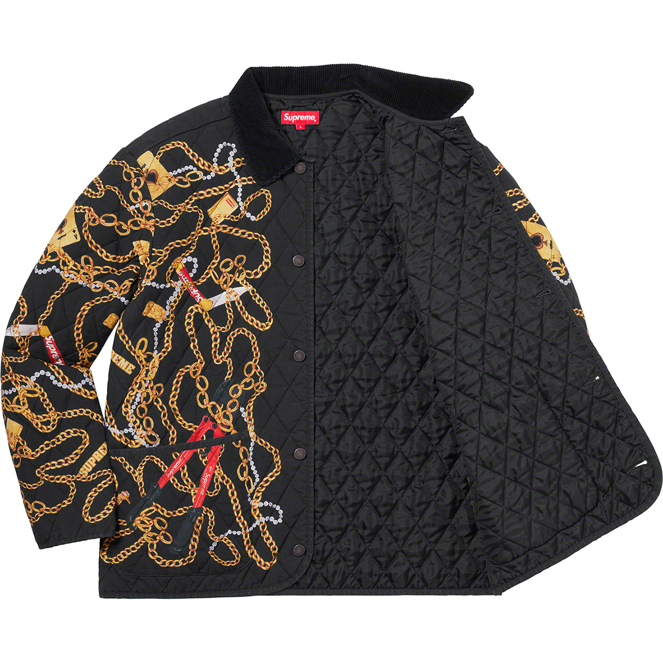 Chains Quilted Jacket | Supreme 20fw