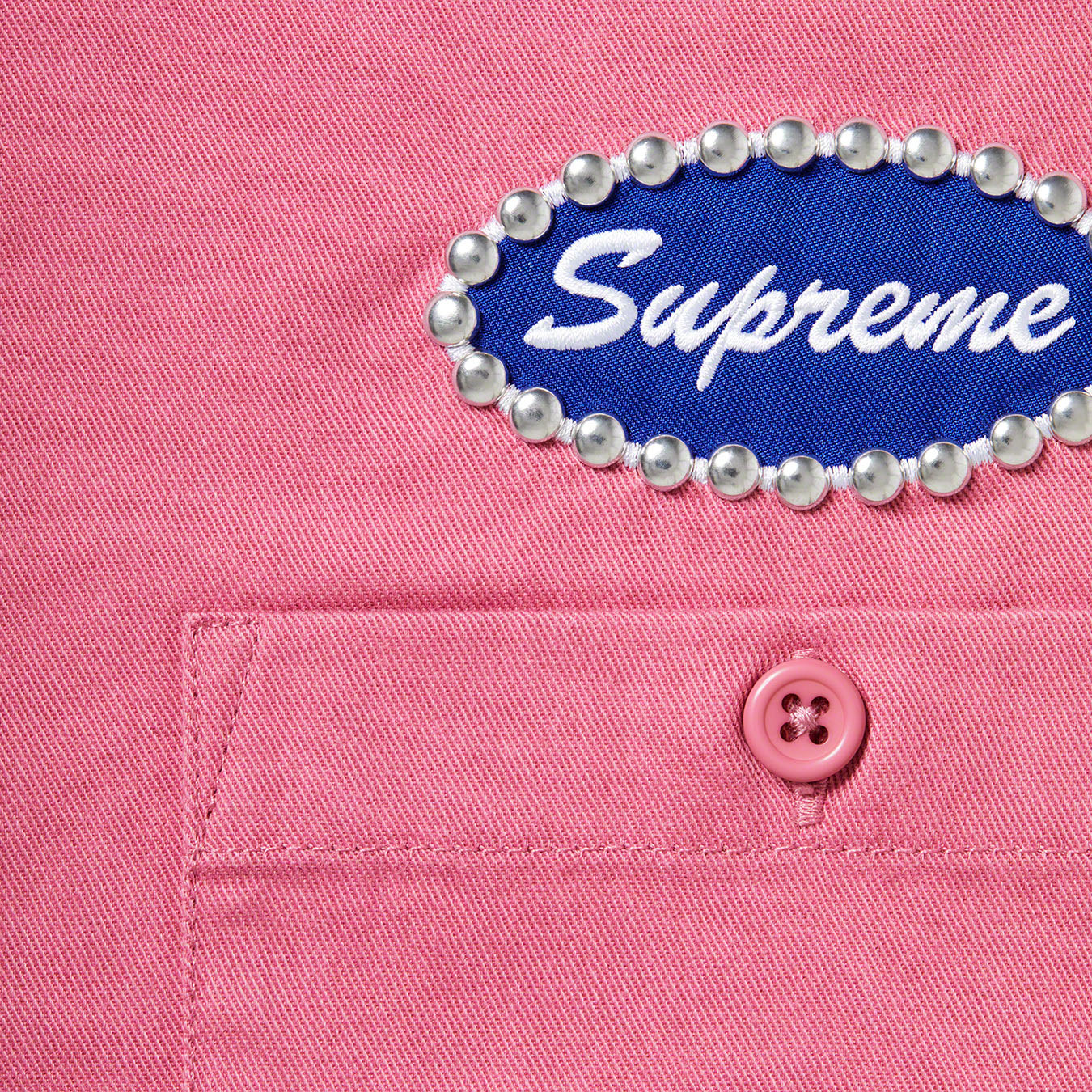 Supreme Studded Patch S/S Work Shirt