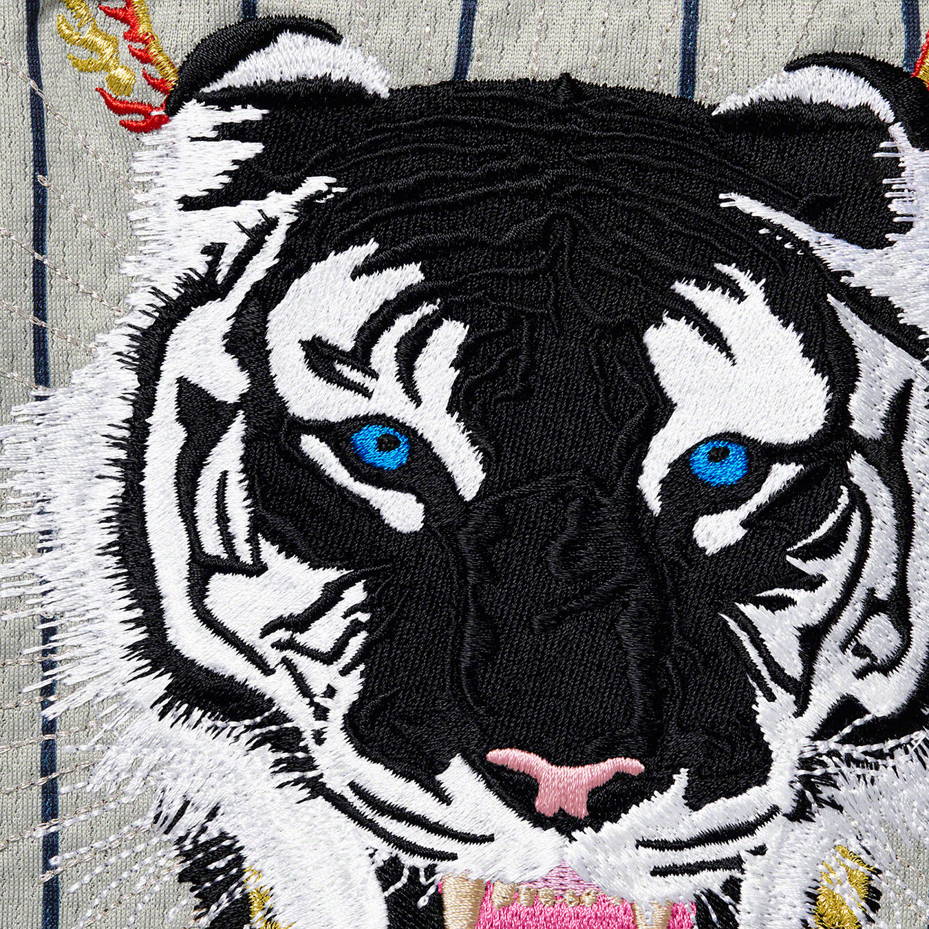 Supreme Tiger Embroidered Baseball Jersey