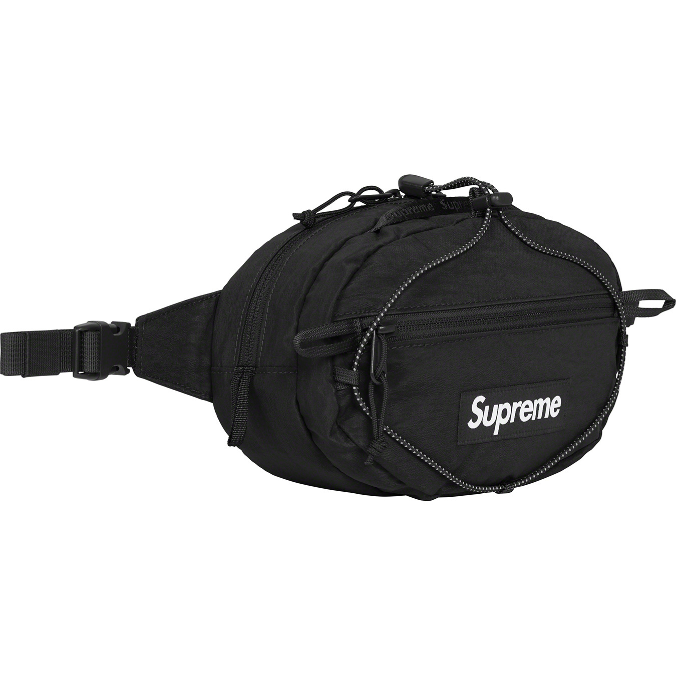 Supreme Water Resistant Cordura Recycled Nylon Small Waist Bag FW22 Black  NWT