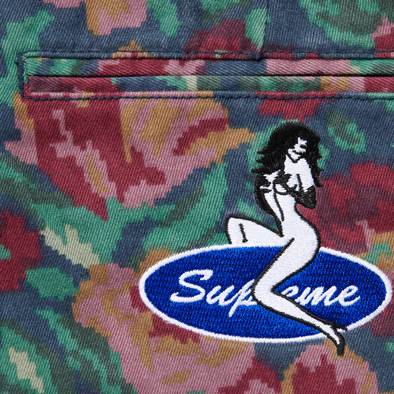 supreme Pin Up Chino Pant Digi Floral