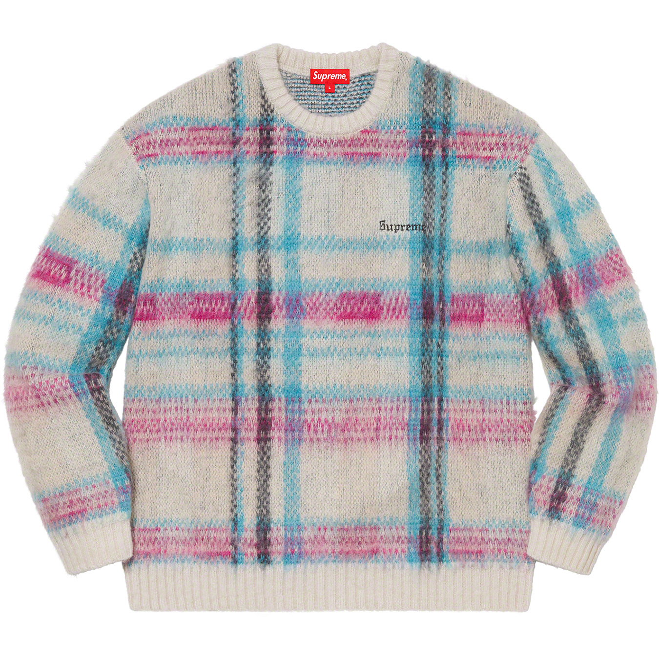 Brushed Plaid Sweater | Supreme 20fw