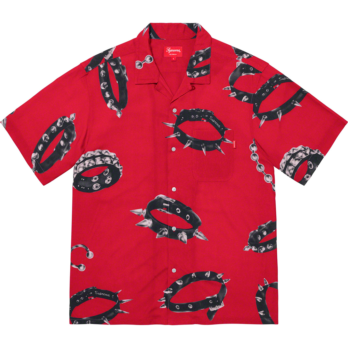 Supreme Studded Collars Rayon S/S Shirt
