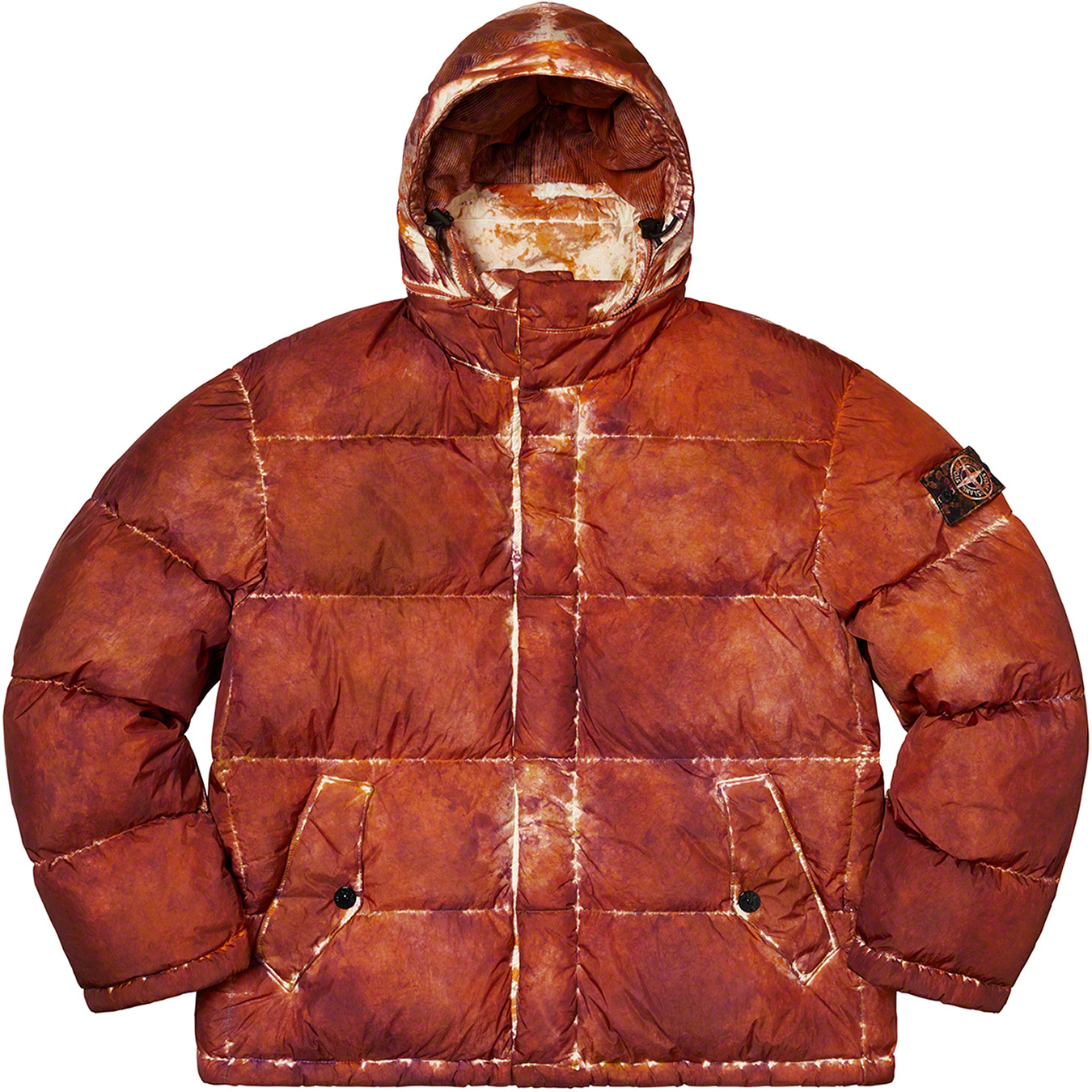 Supreme®/Stone Island® Painted Camo Crinkle Down Jacket