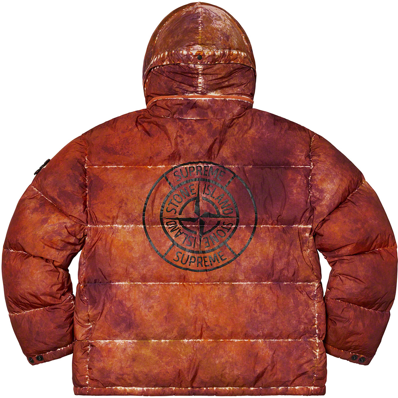 Supreme®/Stone Island® Painted Camo Crinkle Down Jacket