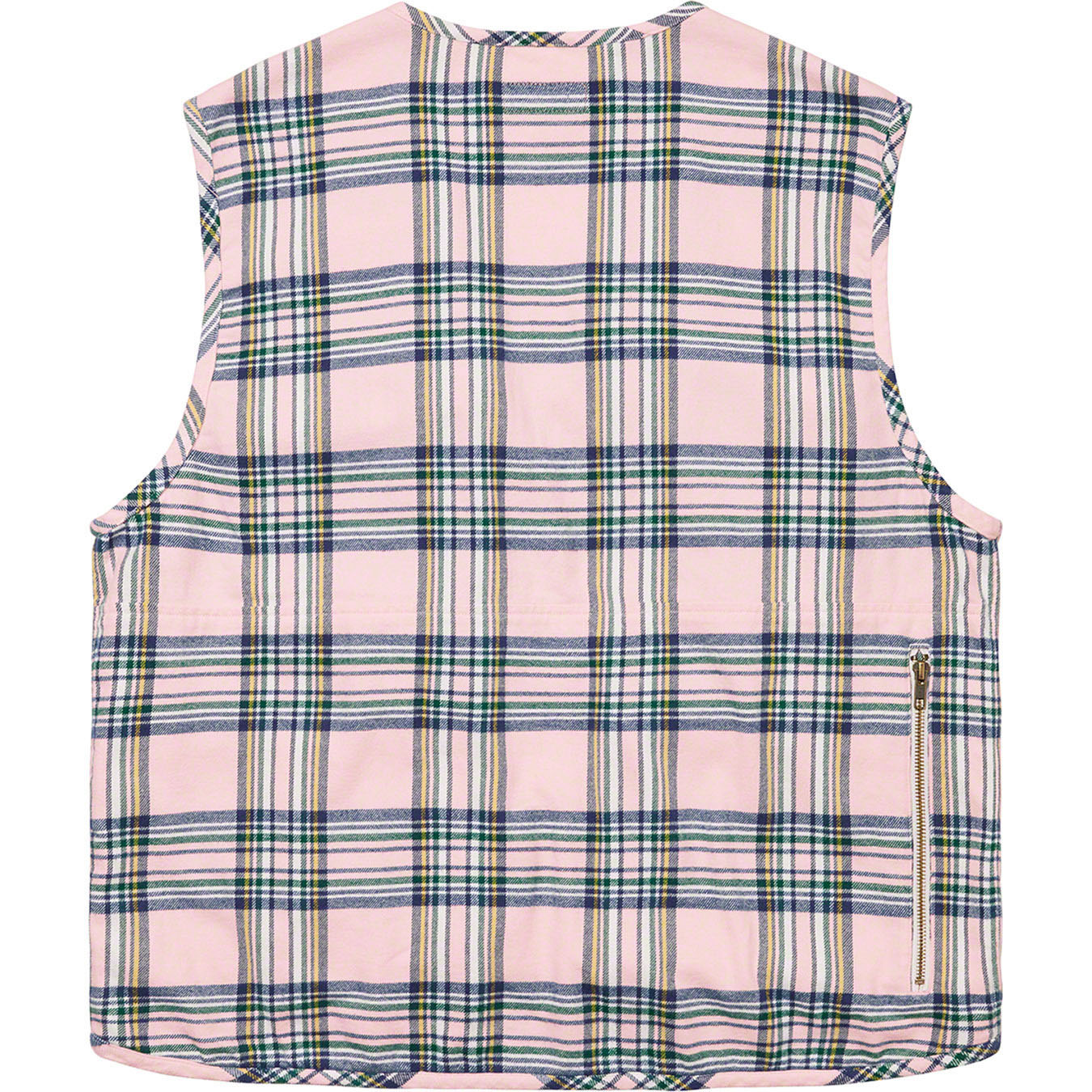 Supreme Tartan Flannel Cargo Vest