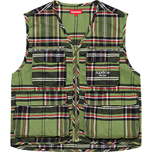 Tartan Flannel Cargo Vest