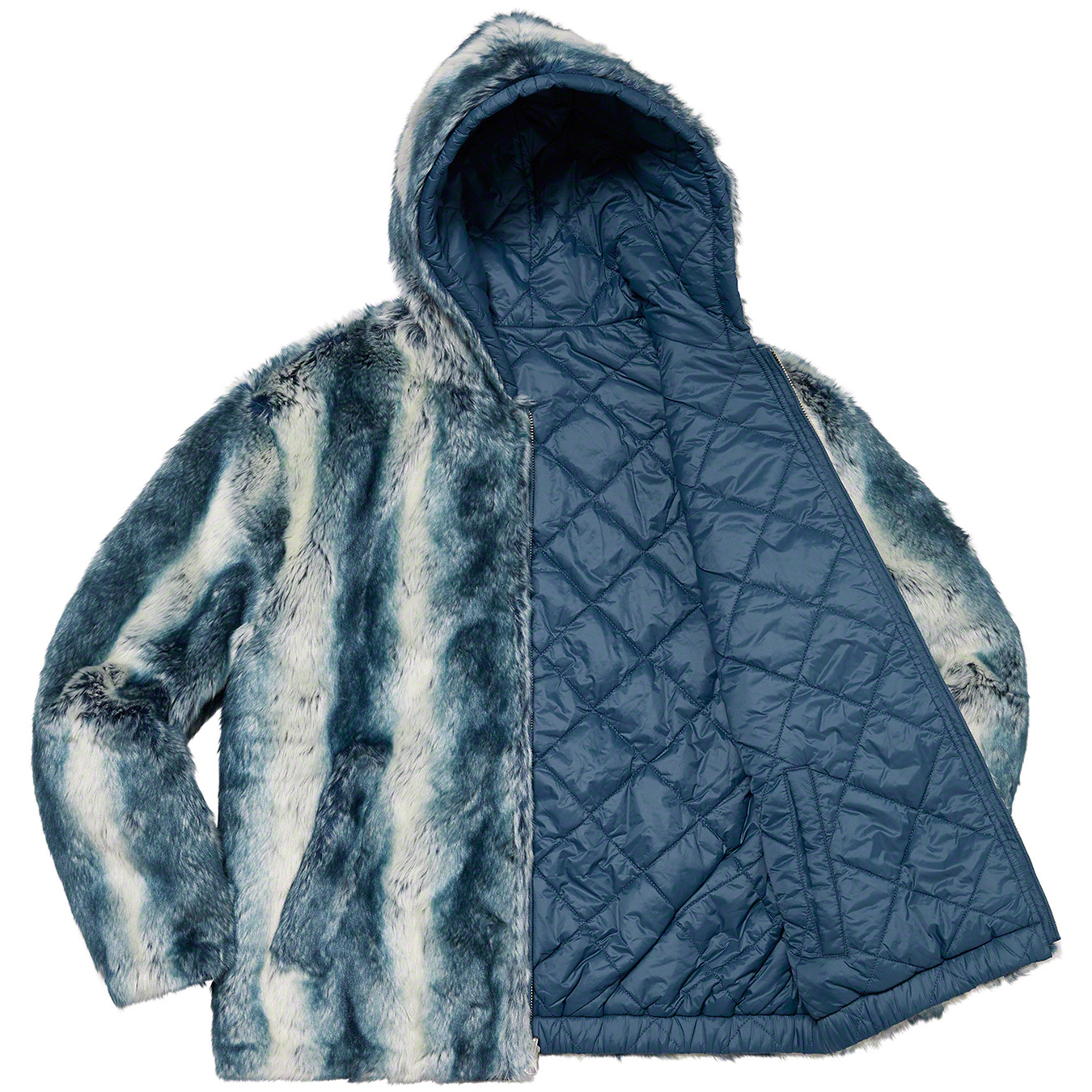 Faux Fur Reversible Hooded Jacket | Supreme 20fw