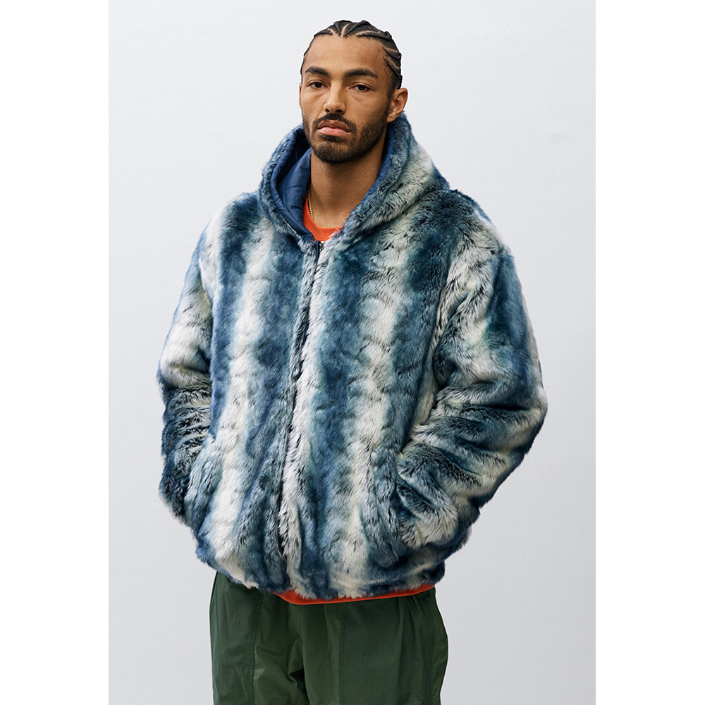 Supreme Faux Fur Reversible Hooded Jacket
