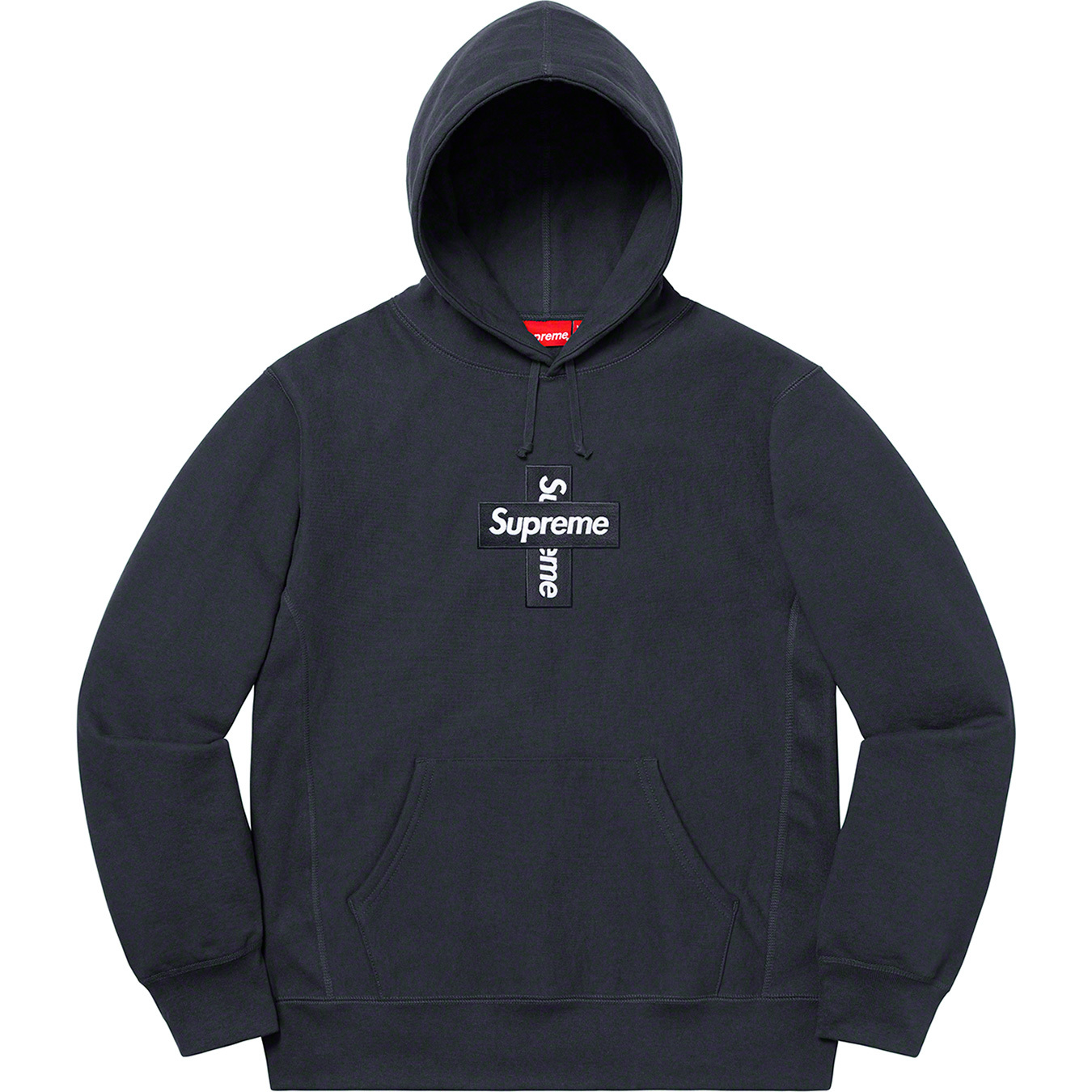 Supreme Cross Box Logo Hooded Navy L