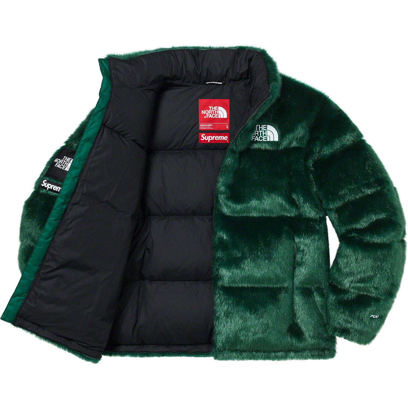 Supreme The North Face Faux Fur Nuptse M