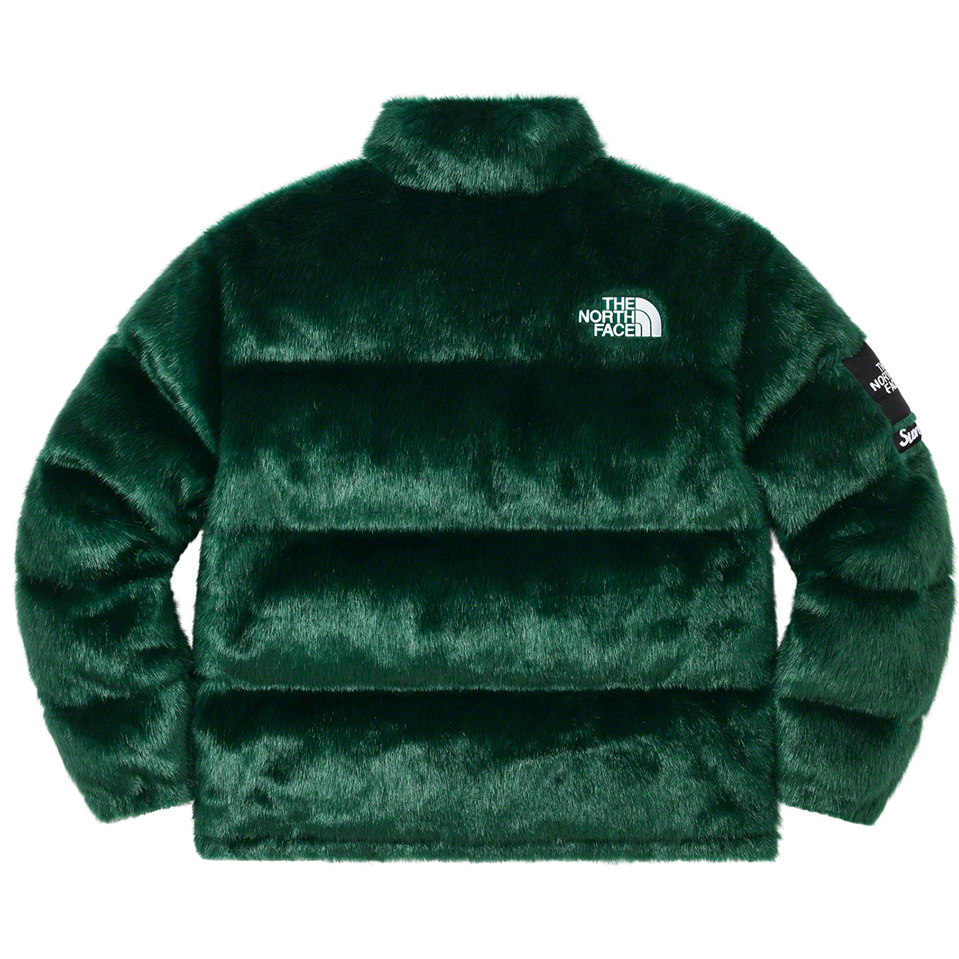 Supreme The North Face Faux Fur Nuptse 緑