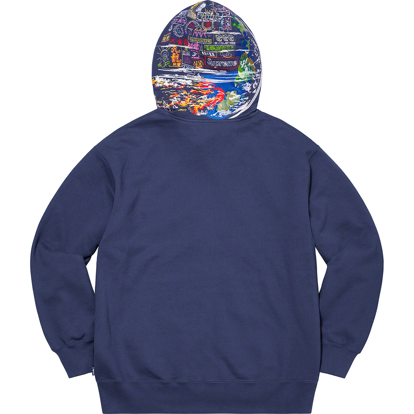 Globe Zip Up Hooded Sweatshirt | Supreme 20fw