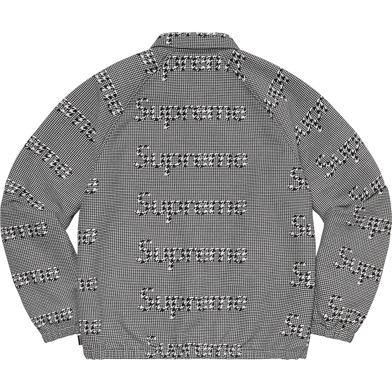 Houndstooth Logos Snap Front Jacket | Supreme 20fw