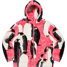 Penguins Hooded Fleece Jacket | Supreme 20fw
