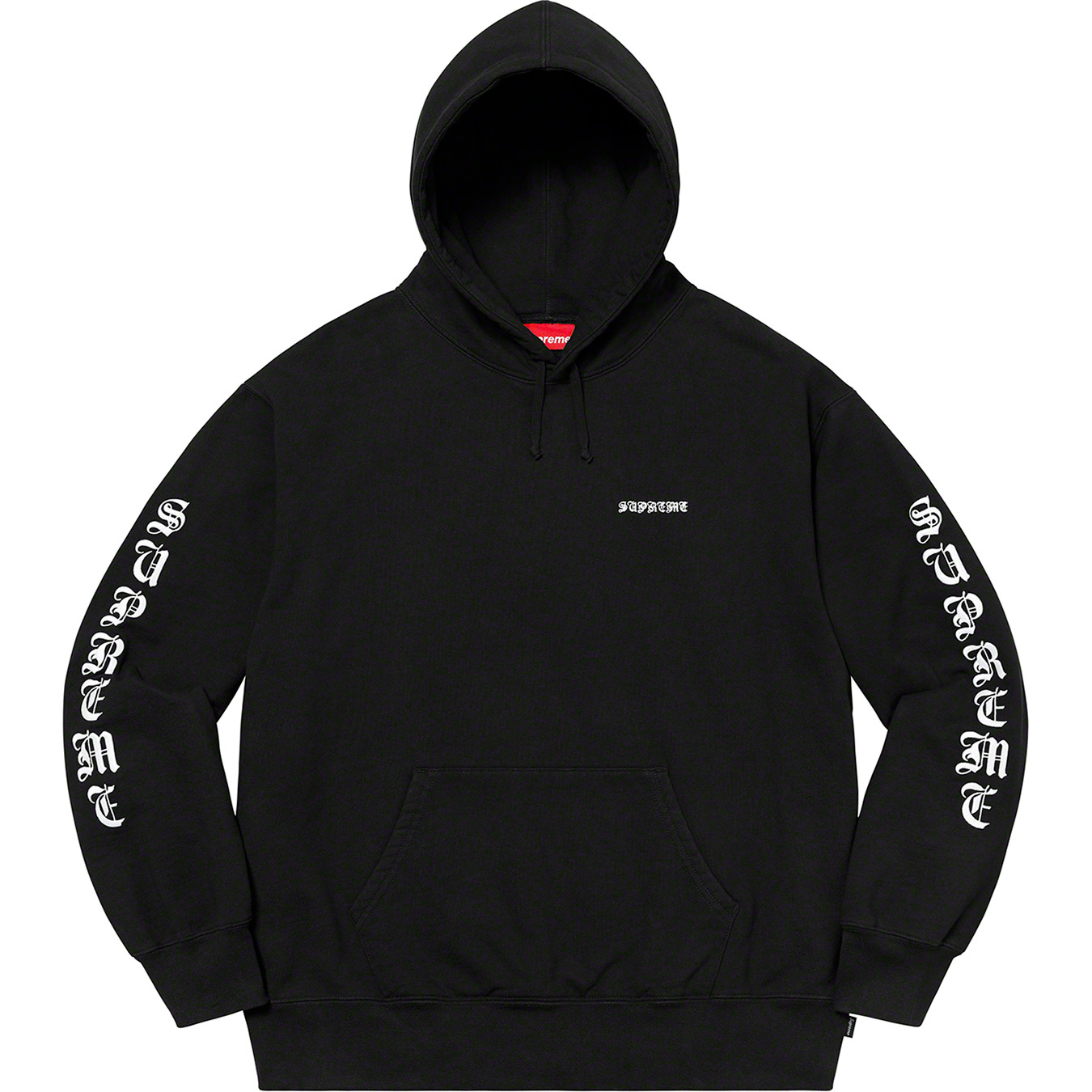 supreme peace hooded sweatshirt black