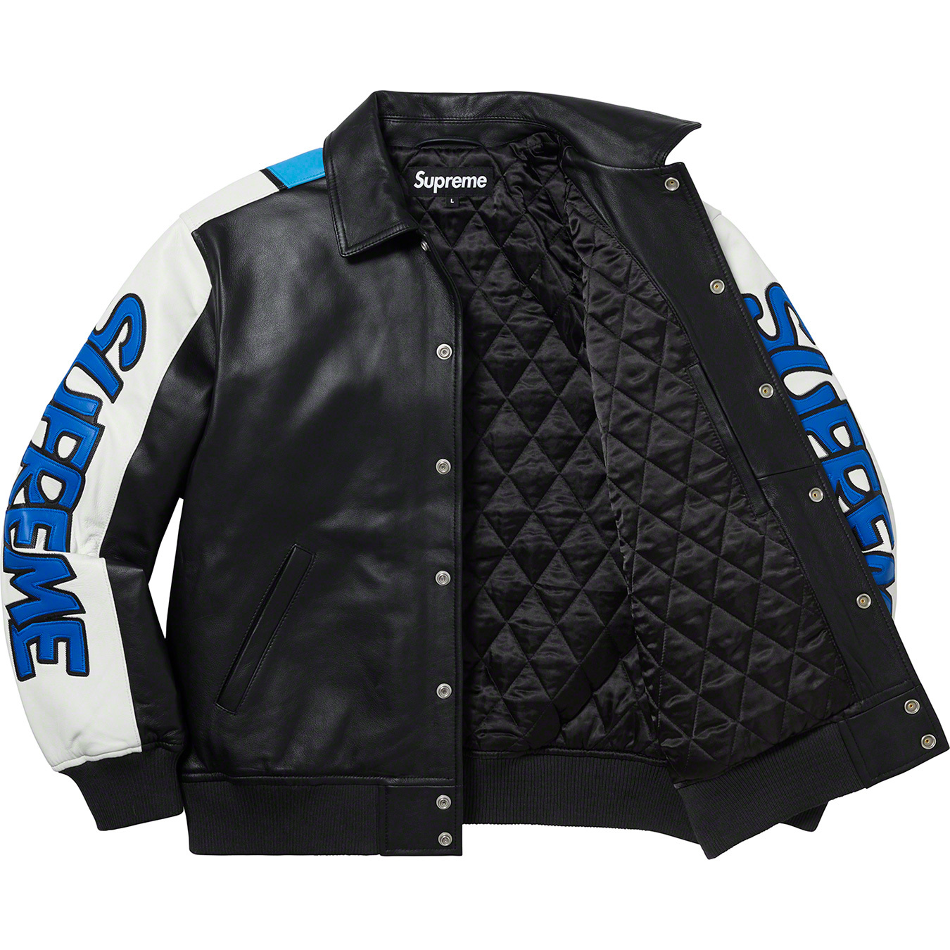 Supreme®/Smurfs™ Leather Varsity Jacket