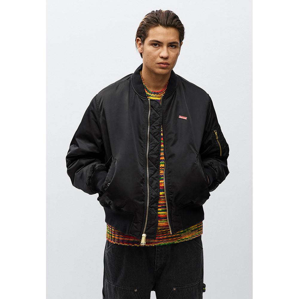 Supreme Globe MA-1 Black L