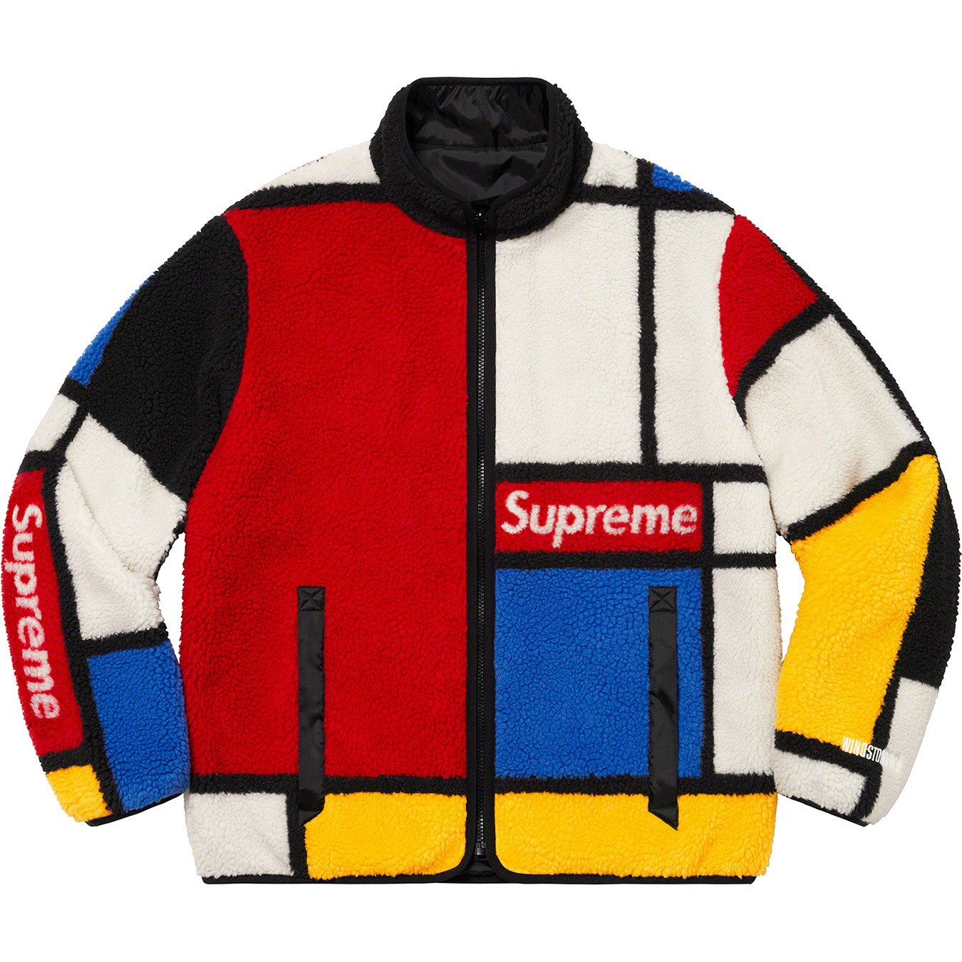 Reversible Colorblocked Fleece Jacket | Supreme 20fw