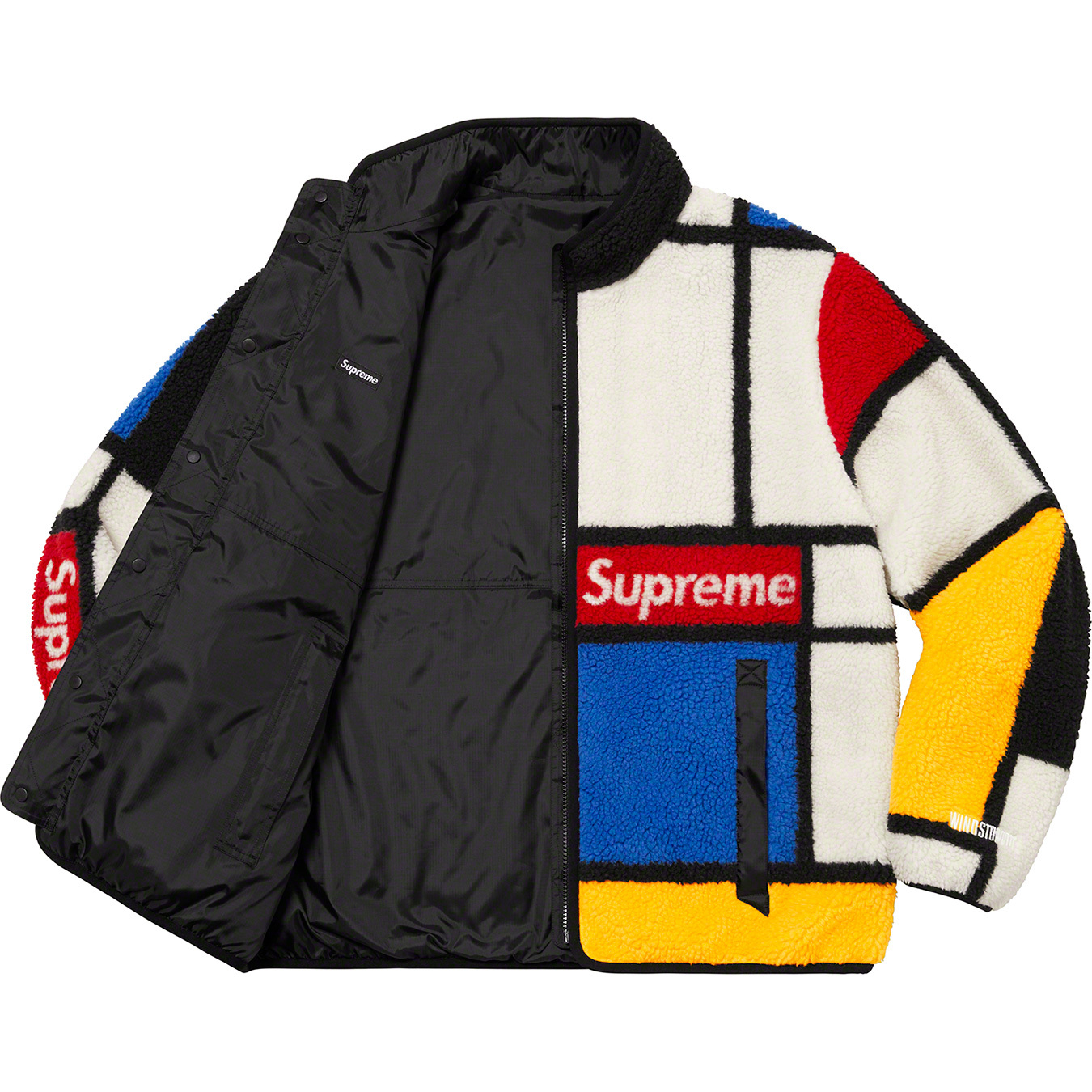 Reversible Colorblocked Fleece Jacket | Supreme 20fw