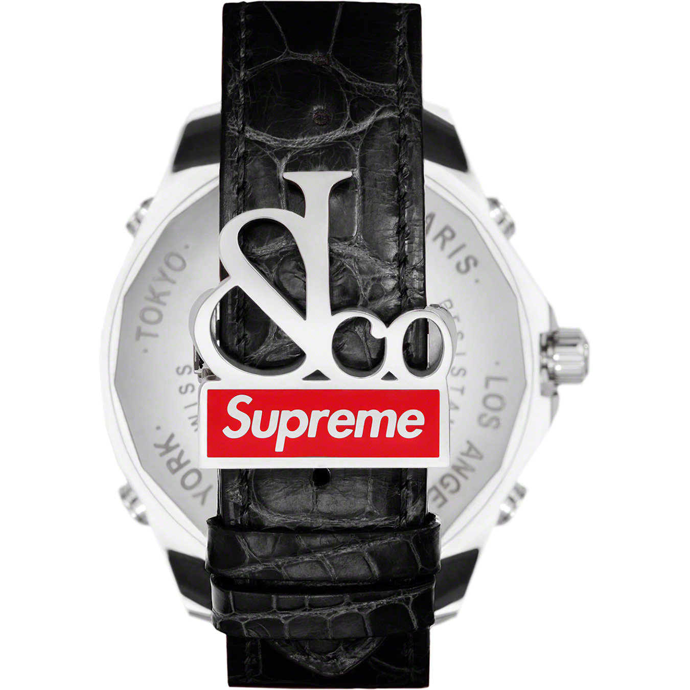 Supreme®/Jacob & Co Time Zone 40mm Watch