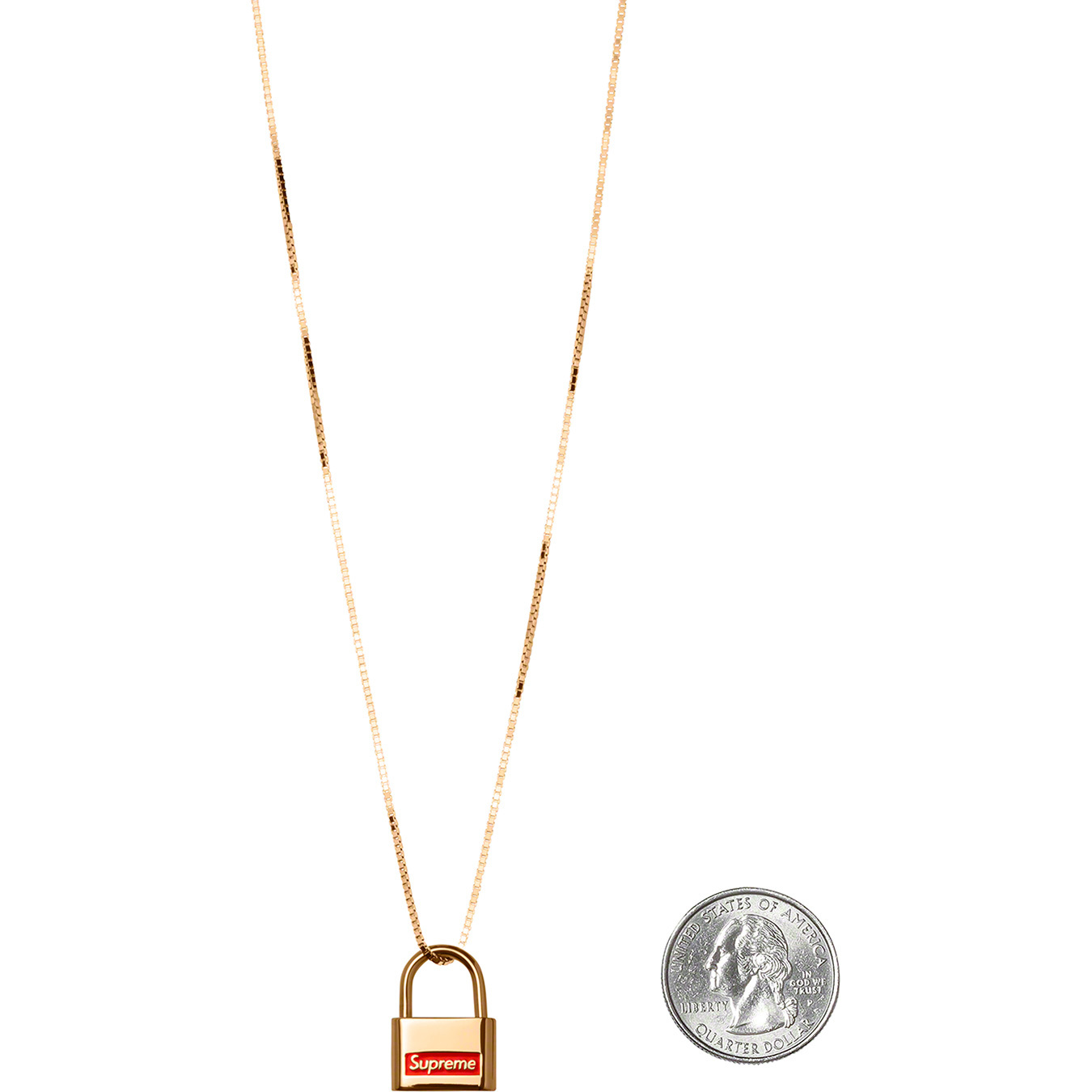 Supreme®/Jacob & Co. 14K Gold Lock Pendant | Supreme 20fw