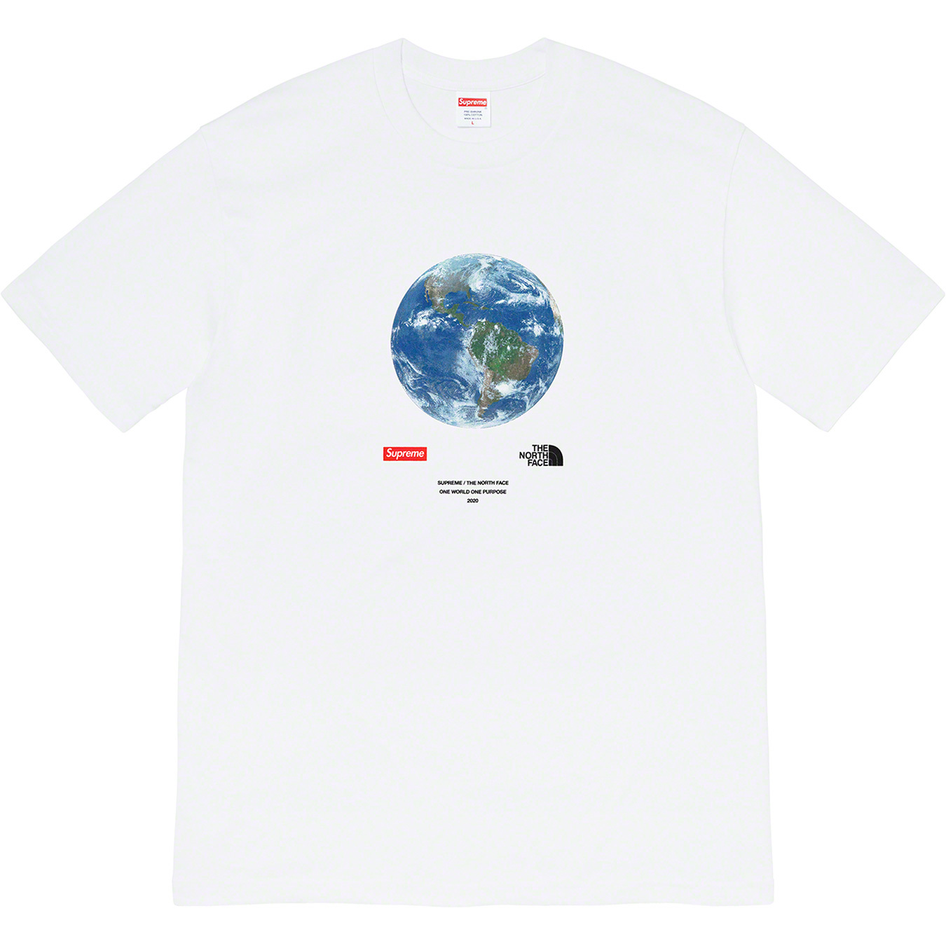 Supreme®/The North Face® One World Tee | Supreme 20ss