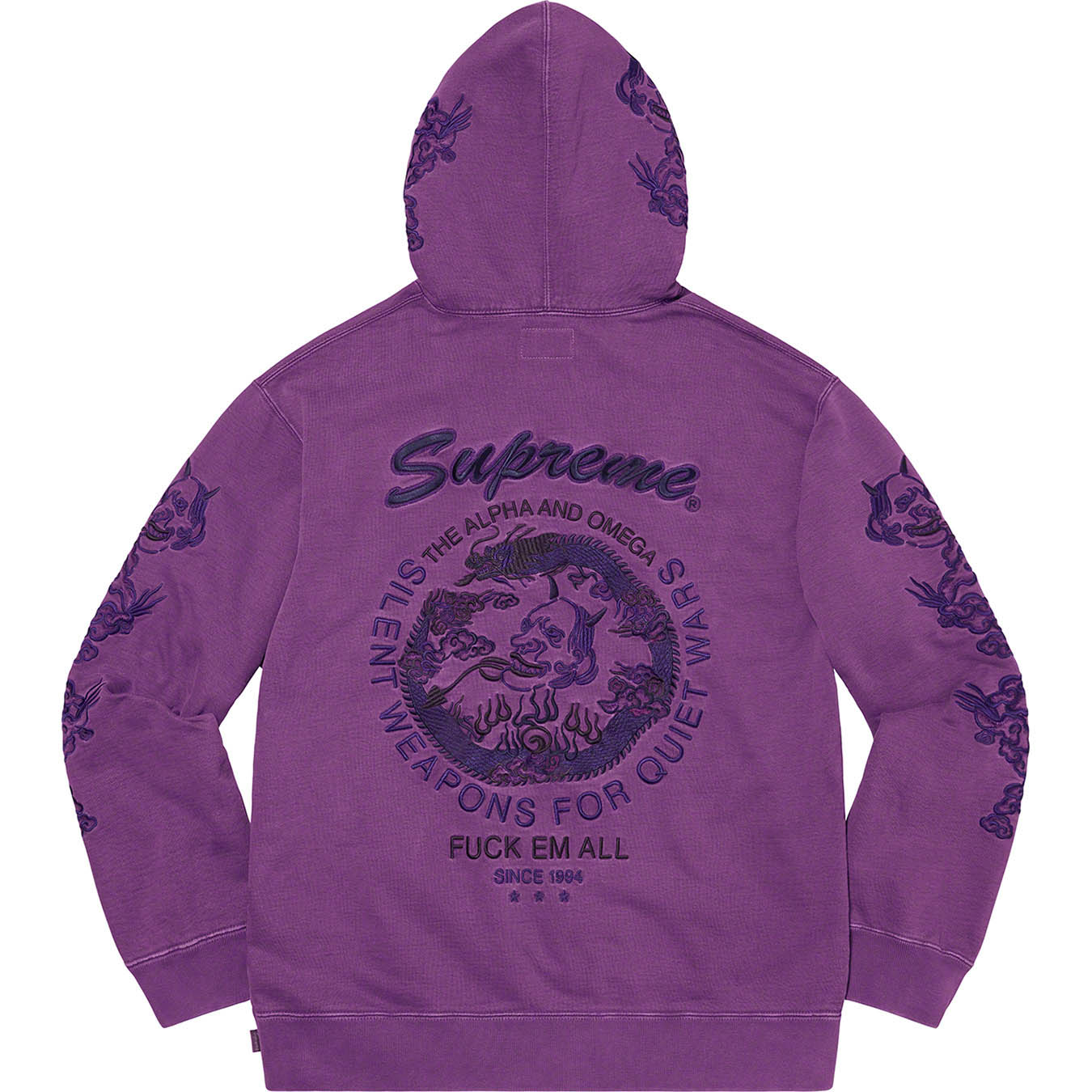 Supreme Dragon Overdyed Hooded Sweatshirt