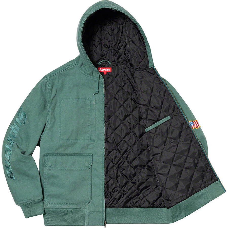 supreme Canvas Hooded Work Jacket シュプリーム