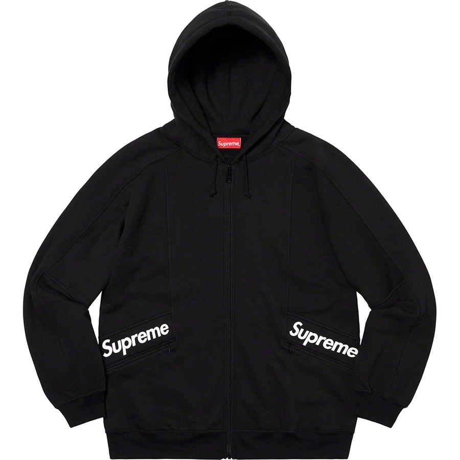 Supreme Color Blocked Zip Up Hooded