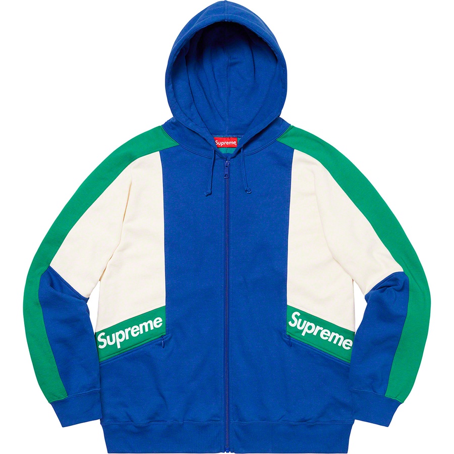 Color Blocked Zip Up Hooded Sweatshirt | Supreme 20ss