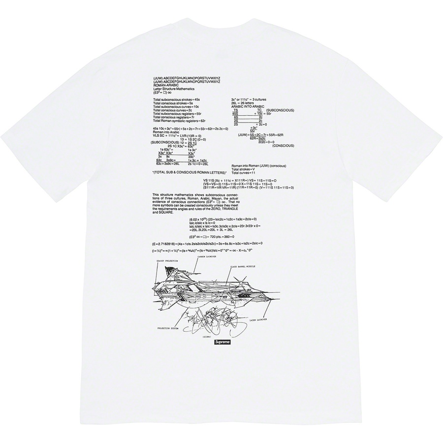 訳あり White ラメルジー Tee Rammellzee 20SS Supreme M ホワイト T 