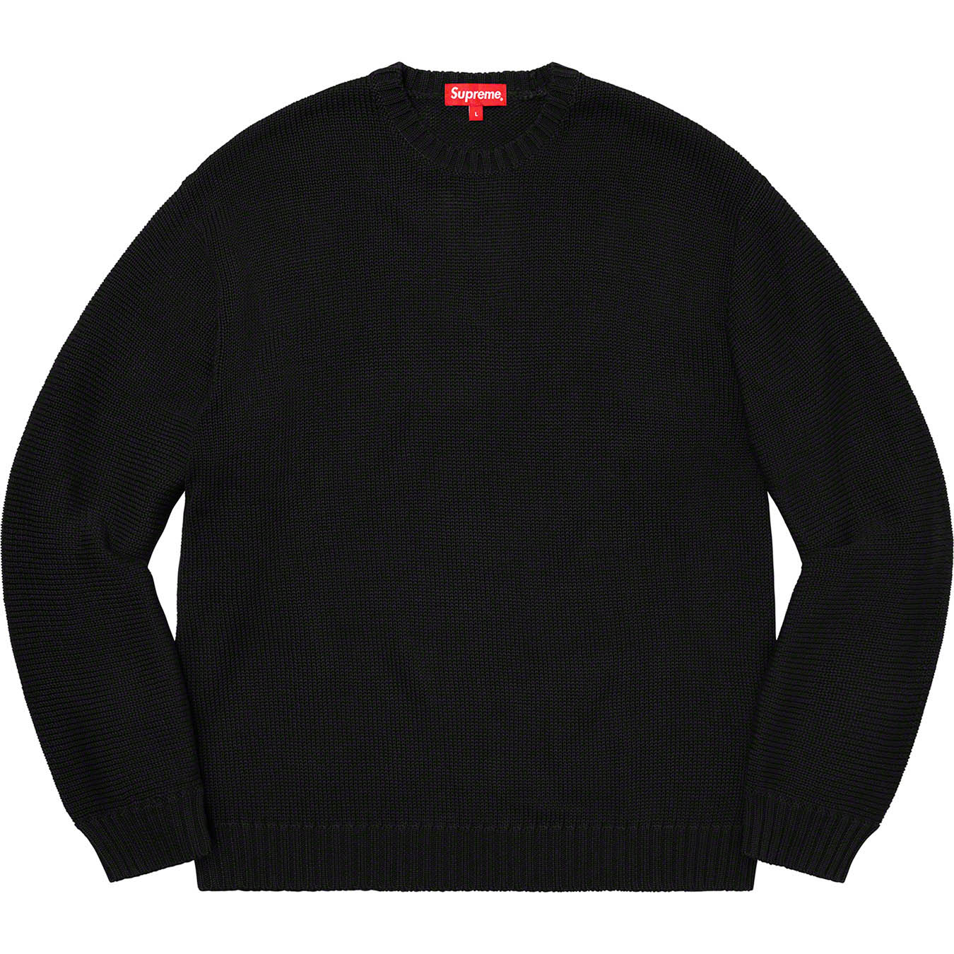 Supreme Back Logo Sweater Black/M