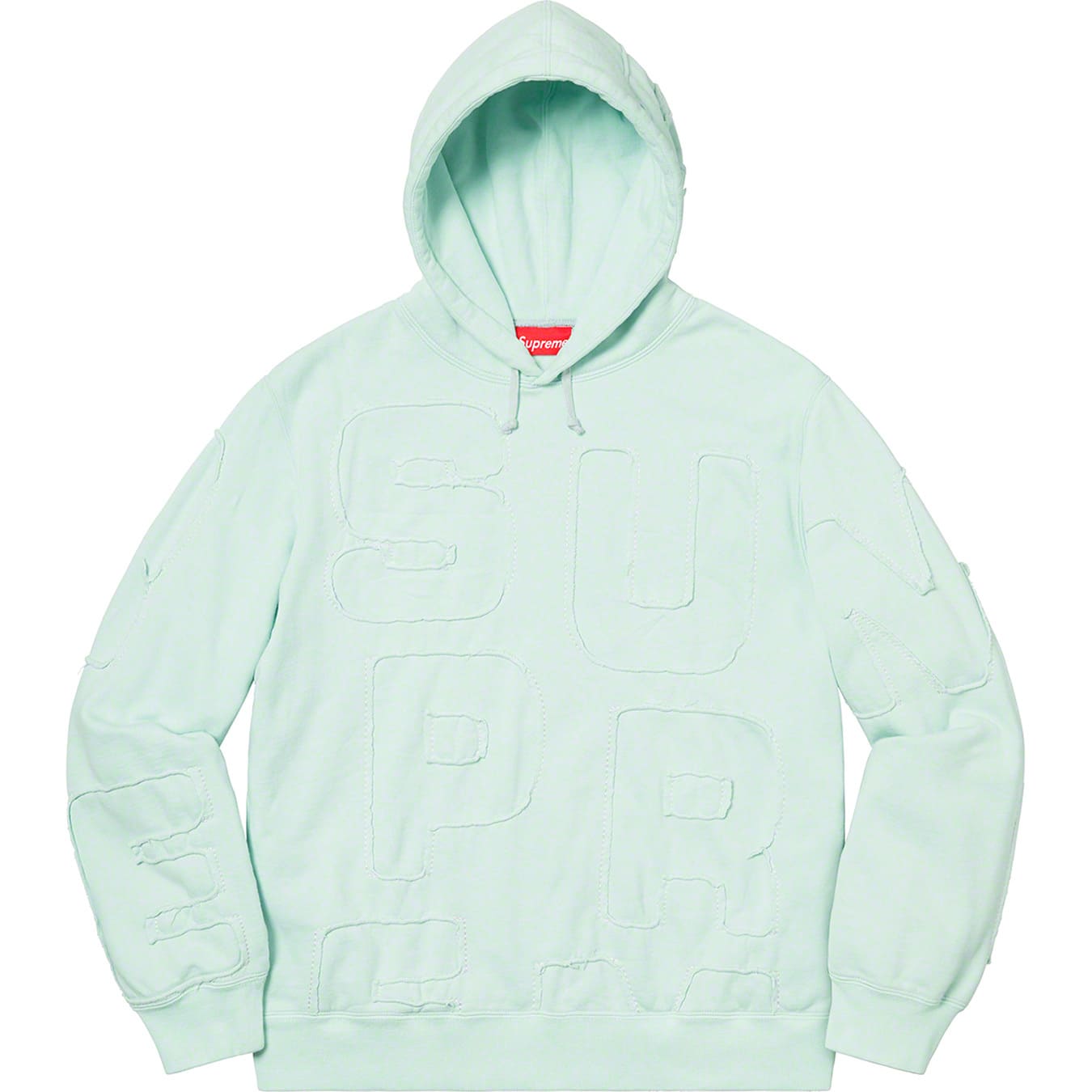 Supreme Cutout Letters Hooded Sweatshirt